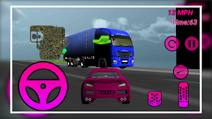 Passengers City Taxi Driver 3D Screenshot 0