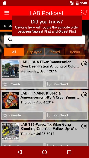 Law Abiding Biker Podcast Screenshot 1