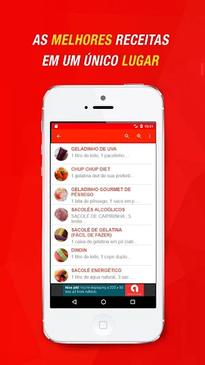 Receitas de Geladinho, Sacolé, Dindin Gourmet Screenshot 1