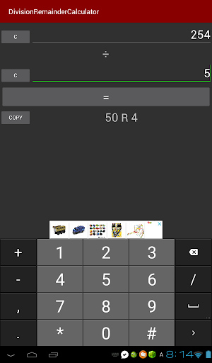 Division Remainder Calculator Screenshot 3