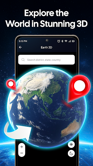Zoom Map 3D Satellite Screenshot 0