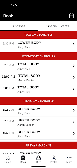 All Sizes Fitness Screenshot 1