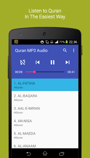 Quran MP3 Audio Screenshot 0