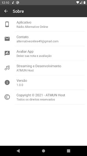 Rádio Alternative Online Screenshot 2