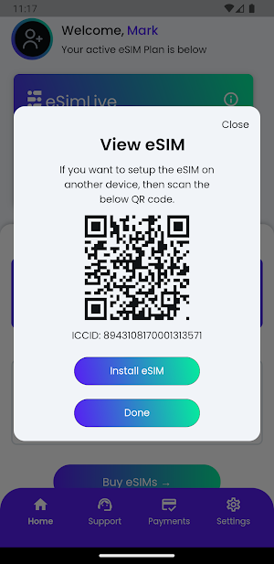 eSIM eSimLive: Travel Internet Screenshot 2