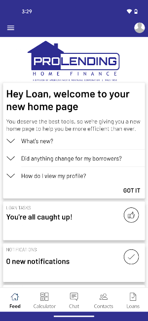 ProLending Home Finance Screenshot 0