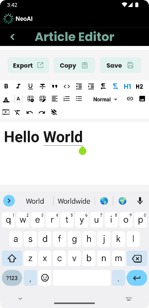 Neo AI Screenshot 0
