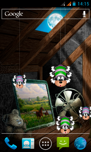 Funny spiders Live Wallpaper Screenshot 1