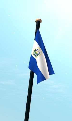 El Salvador Flag 3D Free Screenshot 2