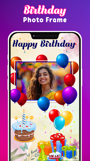 Birthday Photo Frame Maker Screenshot 3
