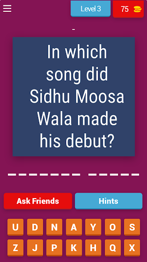 Sidhu Moosa Life quiz Screenshot 3