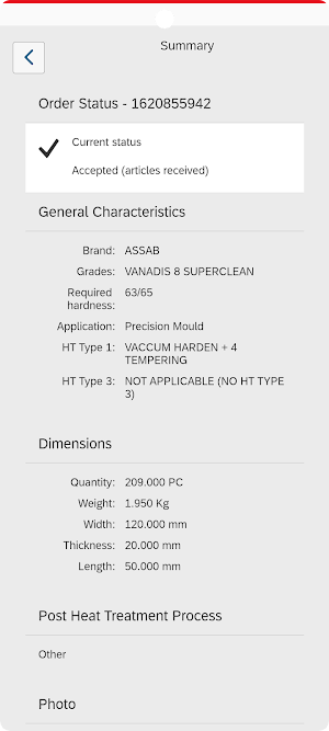 Heat Treatment App Screenshot 2
