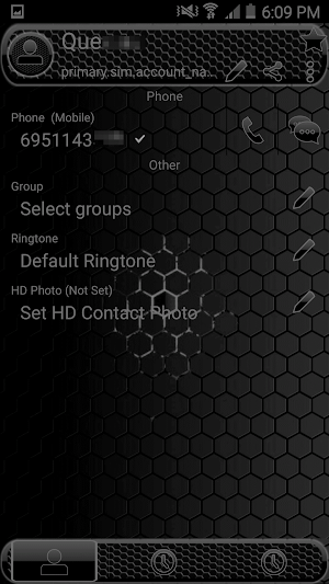 Theme Space Black RocketDial Screenshot 2