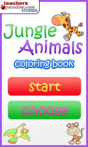 Jungle Animals Coloring Book Screenshot 0