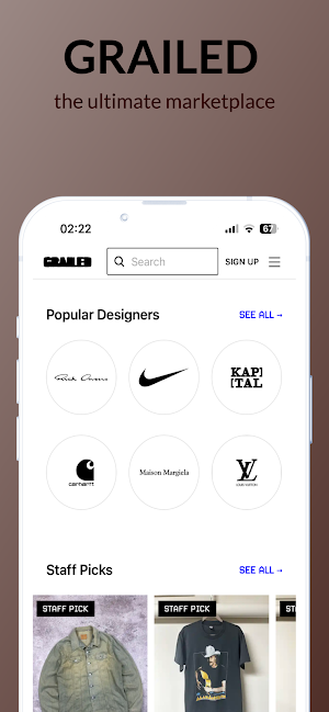 Grailed Online Marketplace Screenshot 3