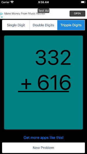 Addition Flashcards Screenshot 2