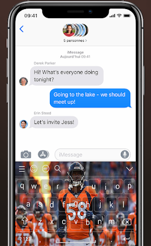 Von Miller Keyboard Theme Denver NFL 2021 For Fans Screenshot 3