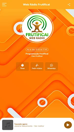 Web Rádio Frutificai Screenshot 1