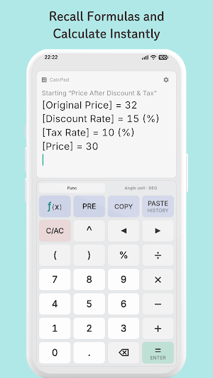 Formula Templates - CalcPad Screenshot 1