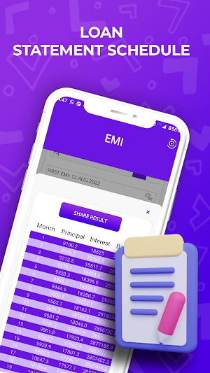 LoanTool - EMI Loan Calculator Screenshot 2