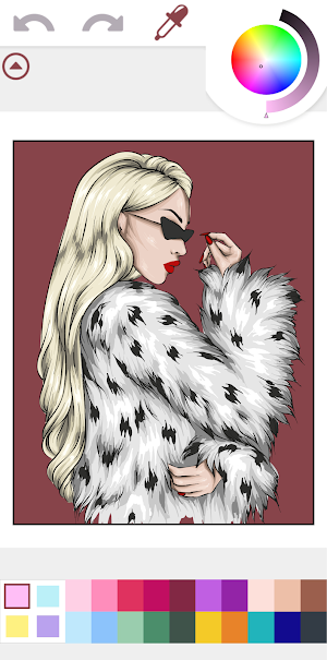 Fashion Color Book Style Games Screenshot 1