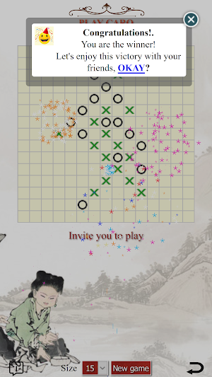 Playing chess Caro - Tic tac toe - Gomoku Screenshot 3