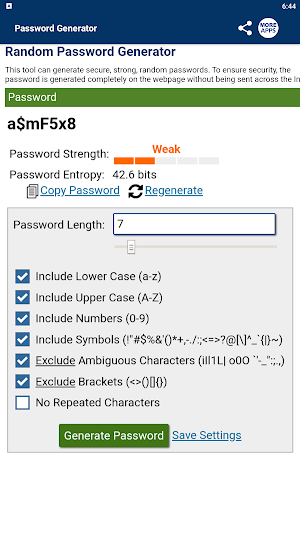 Password Generator Screenshot 3
