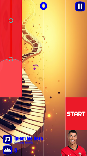 Piano Music Ronaldo Game Screenshot 1