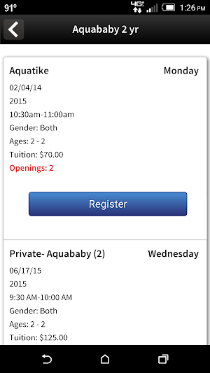 OWA Swim School Screenshot 2