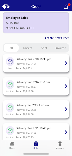 SYGMA Customer Screenshot 3