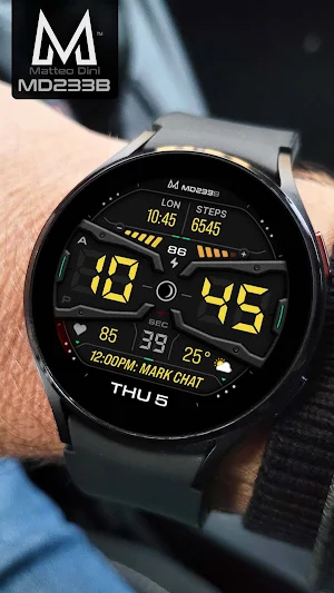 MD233B Digital watch face Screenshot 2