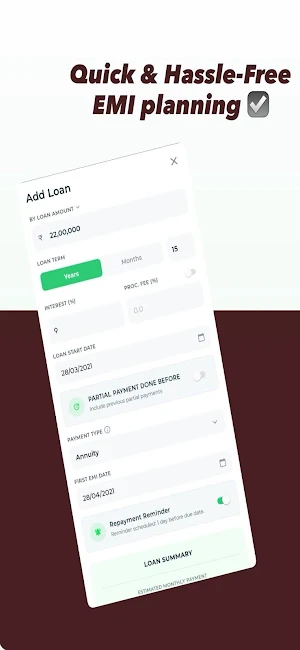 Bank Loan - EMI Calculator Screenshot 2