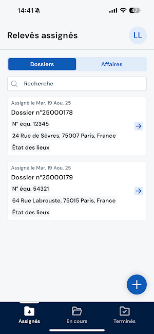 myArquos État des lieux Screenshot 1