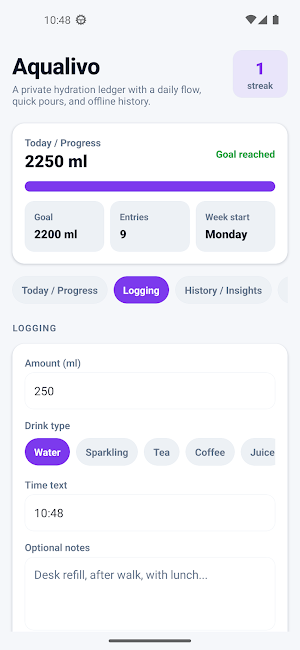 Aqualivo Screenshot 1