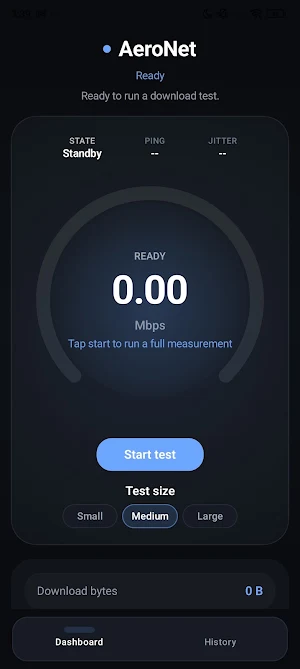 AeroNet: 5G & WiFi Speed Test Screenshot 0