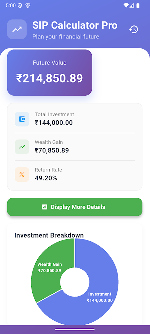 SIP Calculator Pro Screenshot 1