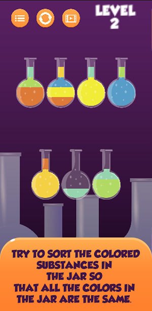 Physics Sort Water Puzzle Screenshot 0