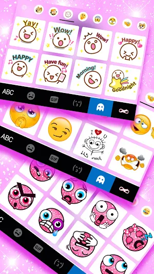 Shine Butterfly Keyboard Background Screenshot 3