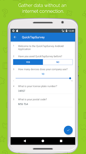 QuickTapSurvey Offline Survey Screenshot 0