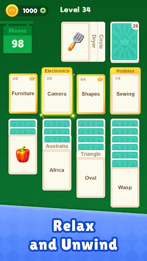 Solitaire Sortmania Screenshot 2