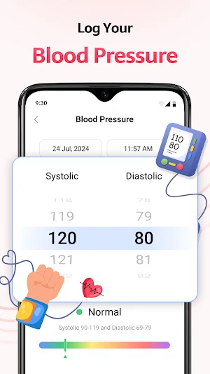 HeartFit - BP Health Tracker Screenshot 1