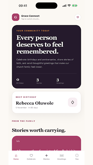 Connect & Cherish Screenshot 1