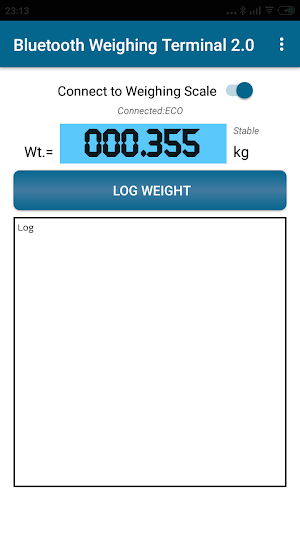 Bluetooth Weighing Scale Terminal 2.0 Screenshot 2