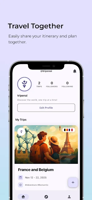 Tripenai - Travel Planner Screenshot 2