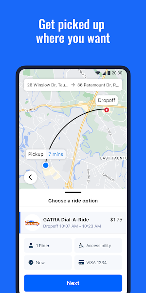 GATRA Dial-A-Ride Screenshot 1