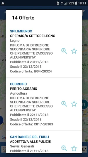 LavoroFVG Screenshot 2