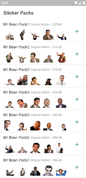 Mr Bean Stickers Screenshot 0