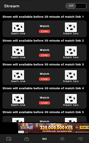 Live Football TV HD Streaming Screenshot 0