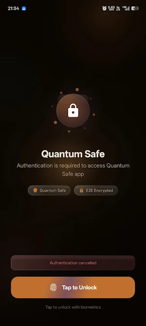 Quantum Safe Messenger Screenshot 1