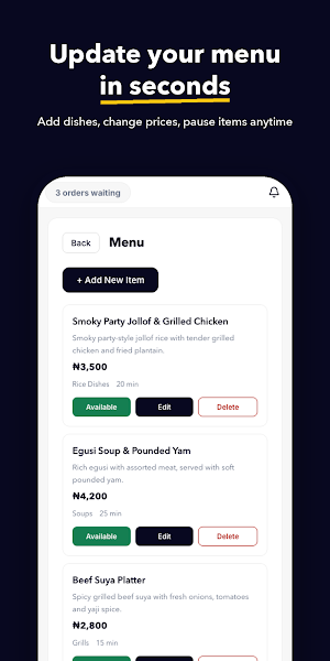 Qserve restaurant Screenshot 1